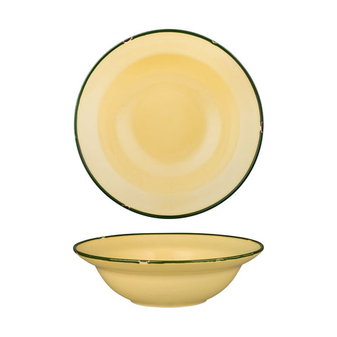 94129-SG Luzerne TinTin Sand Green Dinnerware Collection TinTin Sand Green Round Deep Plate / Bowl 240mm/830ml