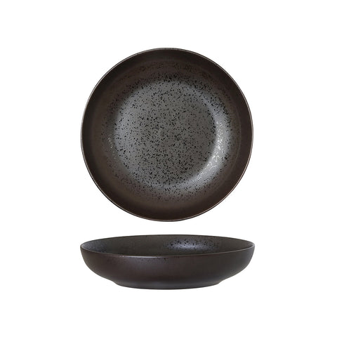 94452-LB Luzerne Lava Black Dinnerware Collection Lava Black Round Share Bowl 210mm/1000ml