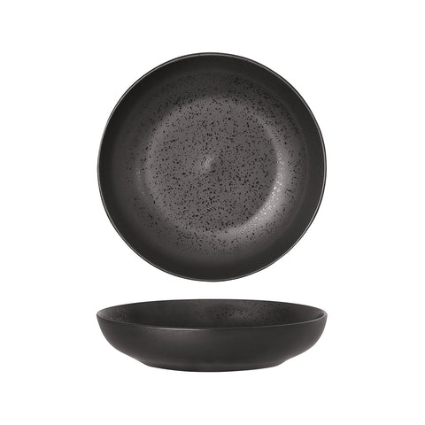 94453-LB Luzerne Lava Black Dinnerware Collection Lava Black Round Share Bowl 225mm/1220ml