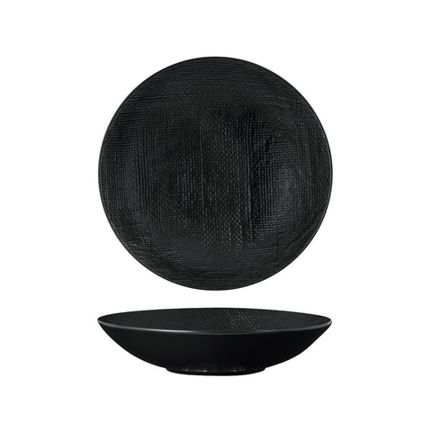 94553-BK Luzerne Linen Black Dinnerware Collection Linen Black Round Share Bowl 230mm/1100ml