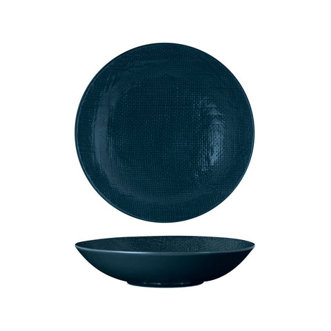 94553-BL Luzerne Linen Navy Blue Dinnerware Collection Linen Navy Blue Round Share Bowl 230mm/1100ml
