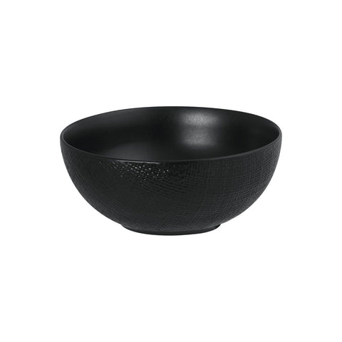 94563-BK Luzerne Linen Black Dinnerware Collection Linen Black Round Bowl 185mm/1400ml