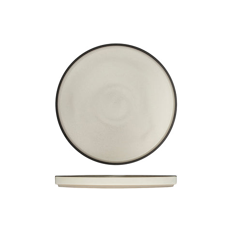 946423 Luzerne Mod Dusted White Dinnerware Collection Mod Dusted White Stackable Plate 235mm