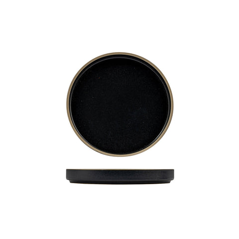 946716 Luzerne Mod Midnight Dinnerware Collection Mod Midnight Stackable Plate 160mm