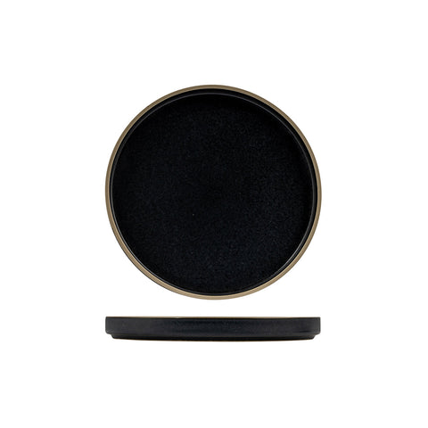 946720 Luzerne Mod Midnight Dinnerware Collection Mod Midnight Stackable Plate 200mm