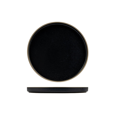 946723 Luzerne Mod Midnight Dinnerware Collection Mod Midnight Stackable Plate 235mm