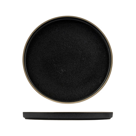 946727 Luzerne Mod Midnight Dinnerware Collection Mod Midnight Stackable Plate 270mm