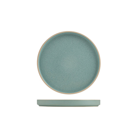 946816 Luzerne Mod Frosted Blue Dinnerware Collection Mod Frosted Blue Stackable Plate 160mm