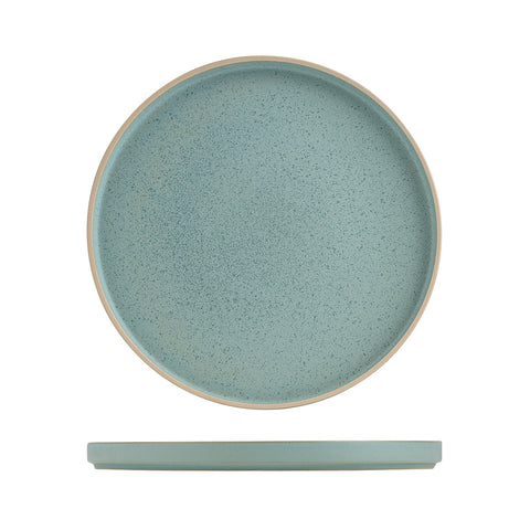 946827 Luzerne Mod Frosted Blue Dinnerware Collection Mod Frosted Blue Stackable Plate 270mm
