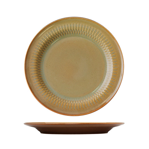 947027 Luzerne Cottage Cinnamon Dinnerware Collection Cottage Cinnamon Round Rim Plate 270mm
