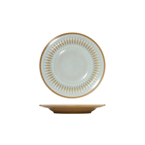 947517 Luzerne Cottage Almond Dinnerware Collection Cottage Almond Round Rim Plate 170mm