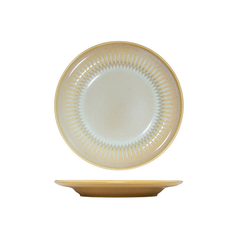 947523 Luzerne Cottage Almond Dinnerware Collection Cottage Almond Round Rim Plate 230mm