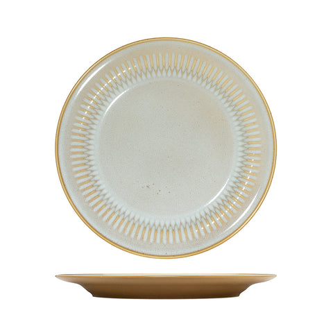 947527 Luzerne Cottage Almond Dinnerware Collection Cottage Almond Round Rim Plate 270mm