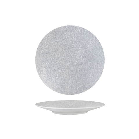 94908-GW Luzerne Zen Grey Web Dinnerware Collection Zen Grey Web Round Coupe Plate 205mm