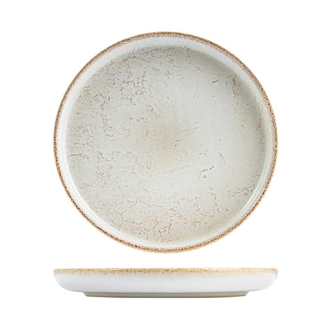 959973 Eclipse Duo Limestone Round Plate 280mm