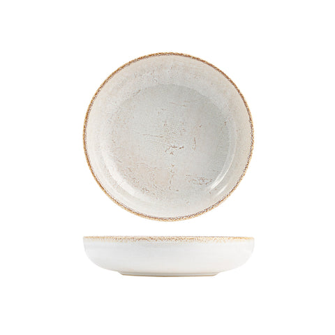 959977 Eclipse Duo Limestone Round Plate 220mm / 1150ml
