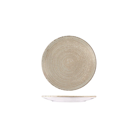 98810617 Trenton ID Fine Mocha Dinnerware Collection Mocha Round Coupe Plate 170mm
