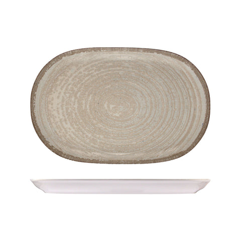 98810666 Trenton ID Fine Mocha Dinnerware Collection Mocha Oval Platter 240x370mm
