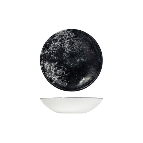 991218-UB Dudson Urban Lamp Black Dinnerware Collection Urban Lamp Black Round Coupe Bowl 182mm/426ml