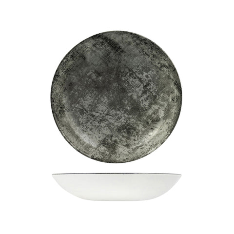 991225-UG Dudson Urban Steel Grey Dinnerware Collection Urban Steel Grey Round Coupe Bowl 248mm/1136ml