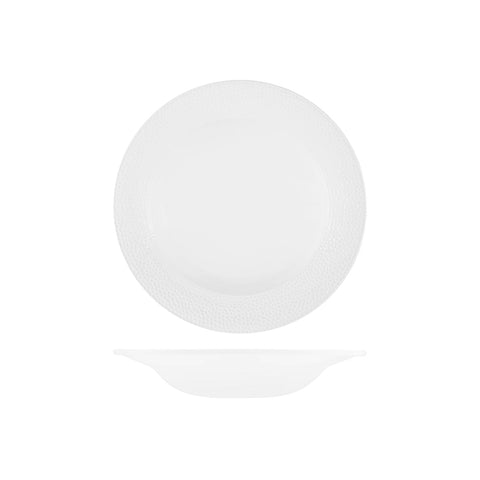 9932455 Churchill Isla White Dinnerware Collection Round Wide Rim Bowl 249mm / 500ml