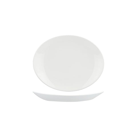 9934120 Churchill Orbit Dinnerware Collection Orbit Oval Coupe Plate 197x160mm