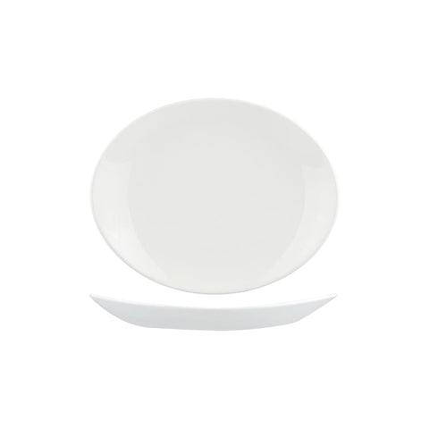9934124 Churchill Orbit Dinnerware Collection Orbit Oval Coupe Plate 238x200mm