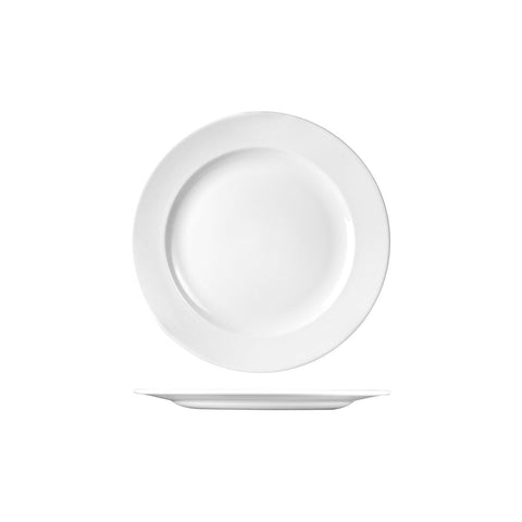 9936123 Churchill Classic Dinnerware Collection Round Plate - Wide Rim 230mm