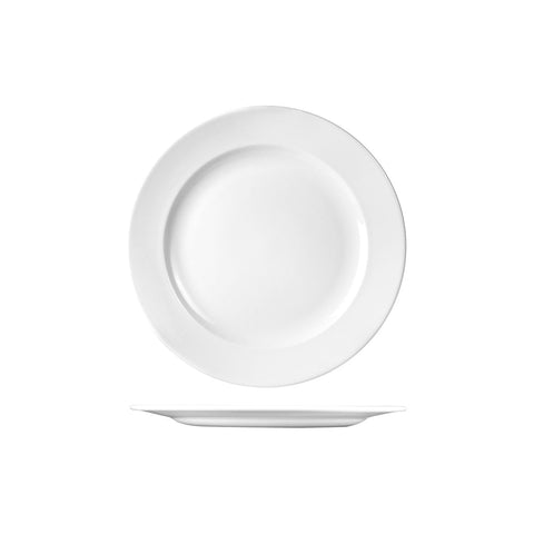 9936125 Churchill Classic Dinnerware Collection Round Plate - Wide Rim 254mm
