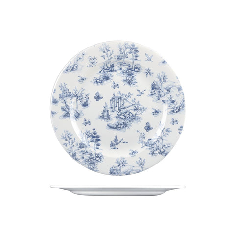 9971127 Churchill Vintage Prints Dinnerware Collection Prague Toile Round Plate - Wide Rim 276mm