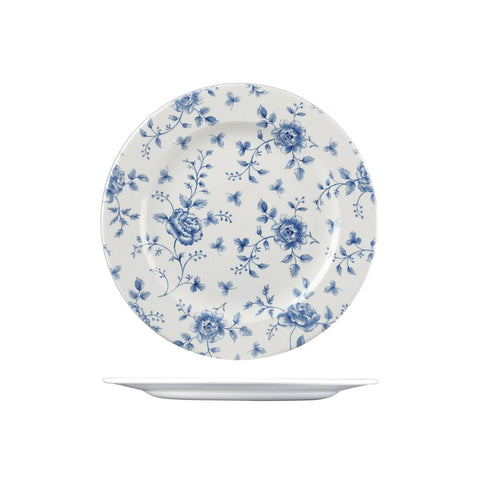 9971227 Churchill Vintage Prints Dinnerware Collection Prague Rose Chintz Round Plate - Wide Rim 276mm