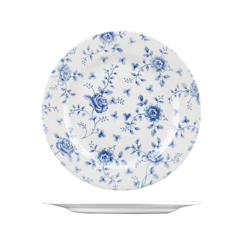 9971230 Churchill Vintage Prints Dinnerware Collection Prague Rose Chintz Round Plate - Wide Rim 305mm