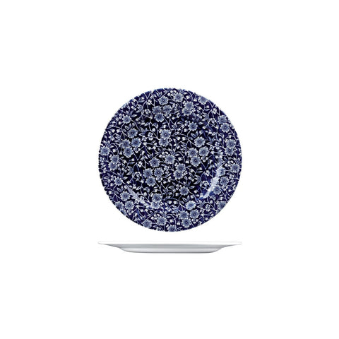 9971421 Churchill Vintage Prints Dinnerware Collection Willow Victorian Calico Round Plate - Wide Rim 215mm