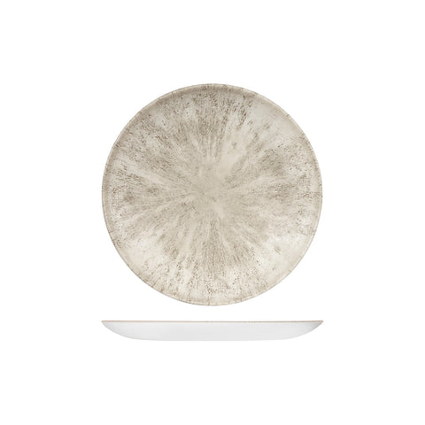 9974122-AG Churchill Studio Prints Stone Agate Grey Dinnerware Collection Stone Agate Grey Round Coupe Plate 217mm