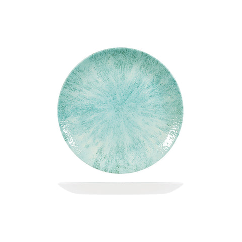 9974122-AQ Churchill Studio Prints Stone Aquamarine Dinnerware Collection Stone Aquamarine Round Coupe Plate 217mm