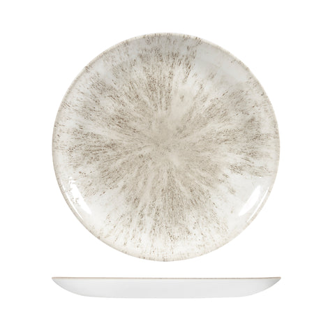 9974129-AG Churchill Studio Prints Stone Agate Grey Dinnerware Collection Stone Agate Grey Round Coupe Plate 288mm