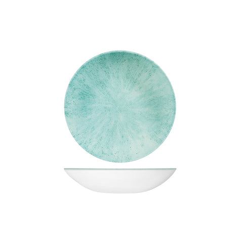 9974618-AQ Churchill Studio Prints Stone Aquamarine Dinnerware Collection Stone Aquamarine Round Coupe Bowl 182mm/426ml