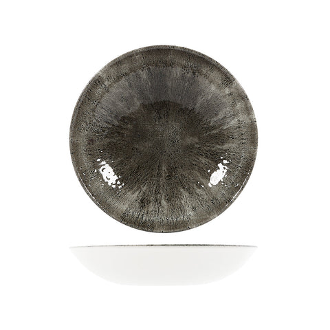 9974625-BK Churchill Studio Prints Stone Quartz Black Dinnerware Collection Stone Quartz Black Round Coupe Bowl 248mm/1136ml