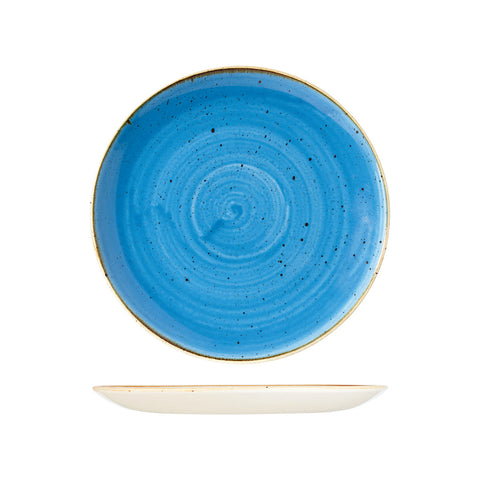 9975126-B Churchill Stonecast Cornflower Blue Dinnerware Collection Round Coupe Plate 260mm