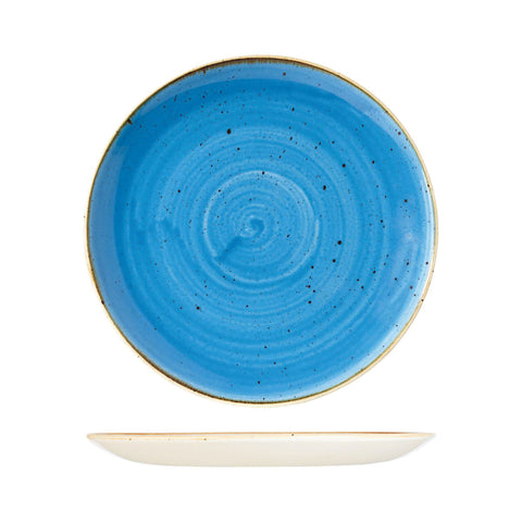 9975129-B Churchill Stonecast Cornflower Blue Dinnerware Collection Round Coupe Plate 288mm