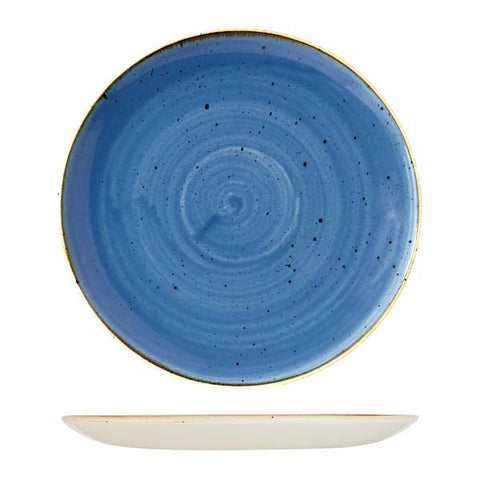 9975131-B Churchill Stonecast Cornflower Blue Dinnerware Collection Round Coupe Plate 324mm