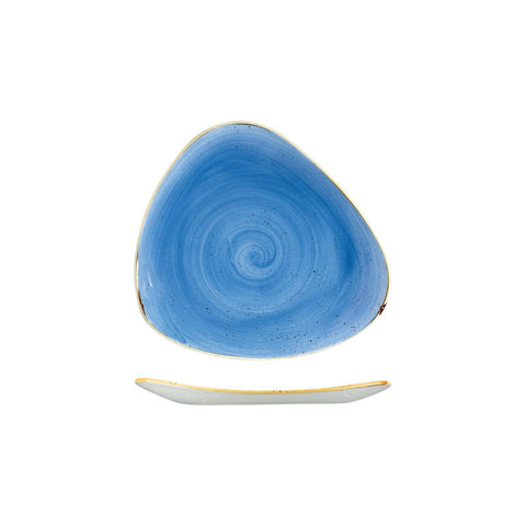 9975319-B Churchill Stonecast Cornflower Blue Dinnerware Collection Triangular Plate 192x192mm