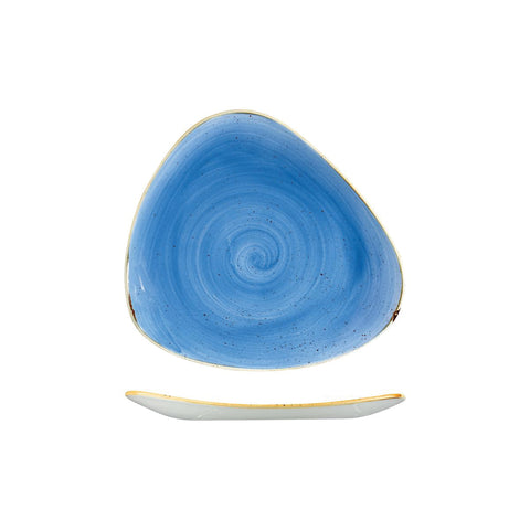 9975323-B Churchill Stonecast Cornflower Blue Dinnerware Collection Triangular Plate 229x229mm