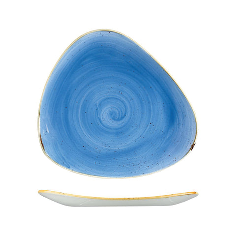 9975330-B Churchill Stonecast Cornflower Blue Dinnerware Collection Triangular Plate 311x311mm