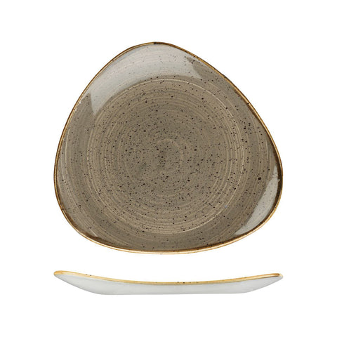 9975330-P Churchill Stonecast Peppercorn Grey Dinnerware Collection Triangular Plate 311x311mm