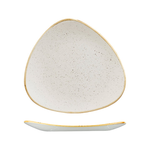 9975330-W Churchill Stonecast Barley White Dinnerware Collection Triangular Plate 311x311mm