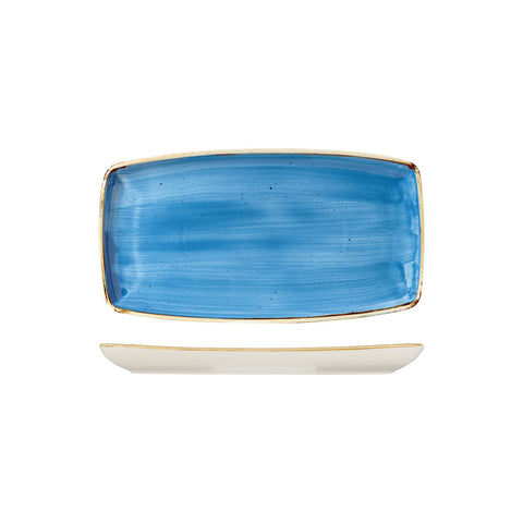 9975529-B Churchill Stonecast Cornflower Blue Dinnerware Collection Oblong Plate 295x150mm