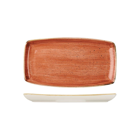 9975529-O Churchill Stonecast Spiced Orange Dinnerware Collection Oblong Plate 295x150mm