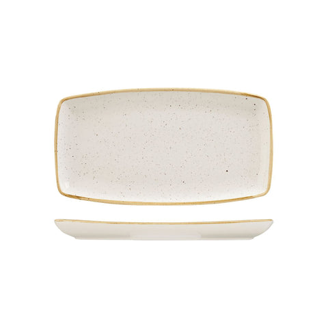 9975529-W Churchill Stonecast Barley White Dinnerware Collection Oblong Plate 295x150mm