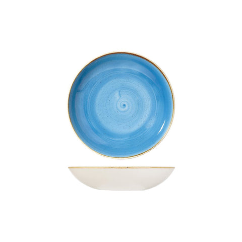 9975618-B Churchill Stonecast Cornflower Blue Dinnerware Collection Round Coupe Bowl 182mm /426ml